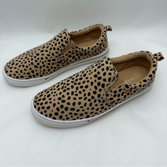 Sold! Cat & Jack Girls Leopard Print Slip-On Sneakers Size 4 🐆✨ - Picture 3 of 11
